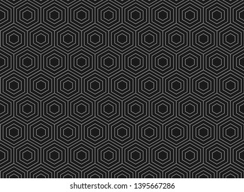 abstract geometric black and black hexagon background
