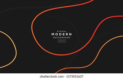 abstract geometric black and orange background, dynamic orange gradient background