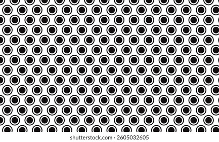 abstract geometric black outline and dot pattern.