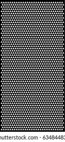 Abstract geometric black pattern vector. Design triangle repeat white on black background isolated. Graphic design print for wallpaper, background, fabric, textile. Set 3