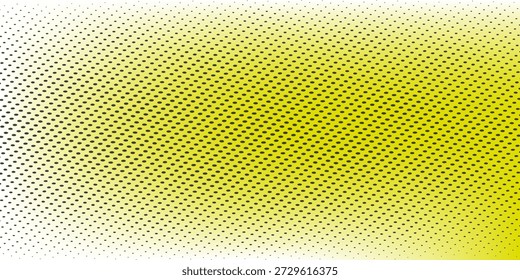 Modelo geométrico abstracto de la onda de lunares negros en amarillo.