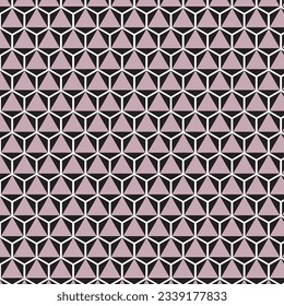 abstract geometric black purple repeat triangle pattern