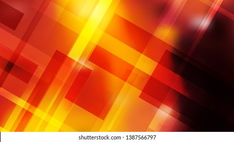 Abstract Geometric Black Red and Yellow Background Vector Art