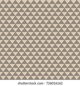 Abstract geometric black triangle pattern background, Vector illustration