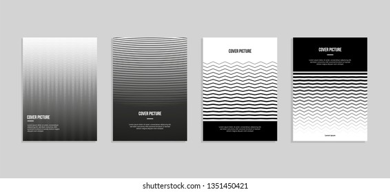 Abstract geometric black and white background.