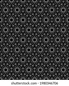 Resumen de fondo geométrico blanco y negro. Ilustración vectorial transparente con formas de diamante adorno para decoración o impresión textil.