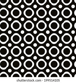 Abstract geometric black and white background, seamless pattern, vector background.