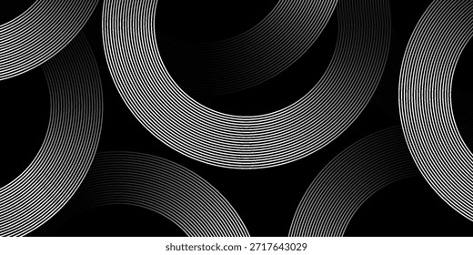 Abstract geometric black and white background. eps 10