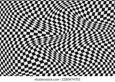 diseño de vectores de patrones de cuadros geométricos abstractos de color blanco y negro.