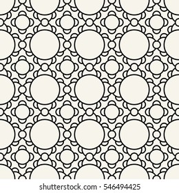 Abstract geometric black and white deco art ornament pattern background 