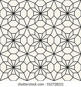 Abstract geometric black and white deco art pillow mosaic pattern
