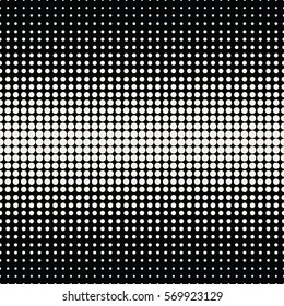 Abstraktes geometrisches Schwarz-Weiß-Deko-Halbtonkreismuster