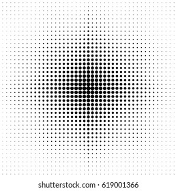 Abstract geometric black and white design halftone pattern