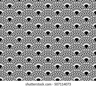 Abstract geometric black and white fashion design print pattern texture