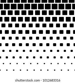 Abstract geometric black and white graphic design print halftone triangle pattern.
