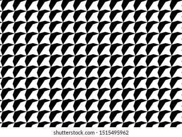 Abstract geometric black and white graphic design print halftone triangle pattern