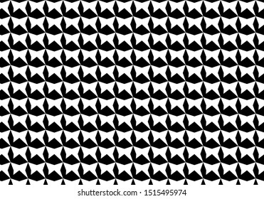 Abstract geometric black and white graphic design print halftone triangle pattern