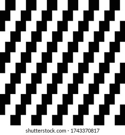 Abstract geometric black and white graphic design.Stair pattern background with monochrome vector
