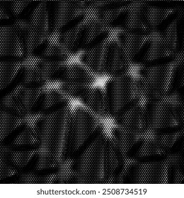 Abstract geometric black and white graphic design print halftone pattern. Vector illustration.