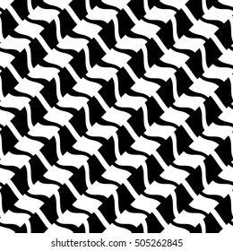 Abstract geometric black and white graphic design memphis style pattern