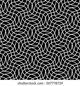 Abstract geometric black and white graphic design print pattern