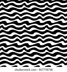 Abstract geometric black and white graphic design print weave pattern