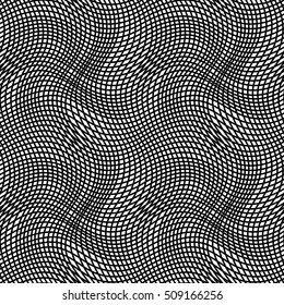 Abstract geometric black and white graphic design print pattern