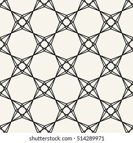 Abstract geometric black and white graphic design unique pattern