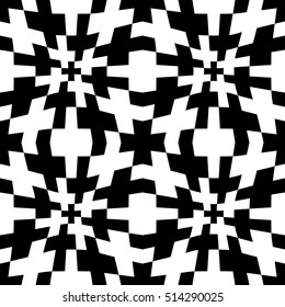 
Abstract geometric black and white graphic design print trippy pattern
