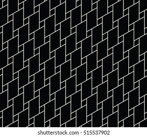 Abstract geometric black and white graphic design print tiles pattern