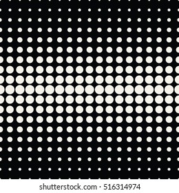 Abstract geometric black and white graphic design print halftone pattern