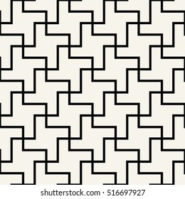 Abstract geometric black and white graphic design print tiles pattern