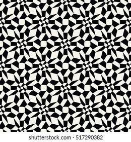 Abstract geometric black and white graphic tiles unique pattern