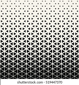 Abstract geometric black   white graphic design print halftone triangle pattern