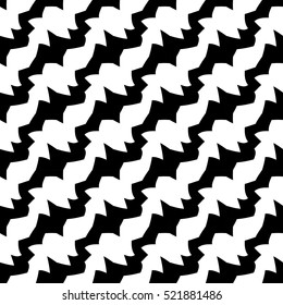 Abstract geometric black and white graphic design diagonal deco pattern
