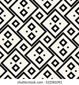 Abstract geometric black and white graphic design print squares pattern