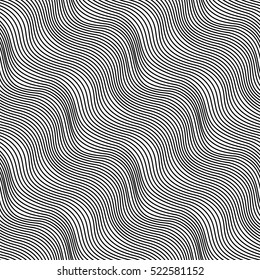 Abstract geometric black and white graphic design print weave pattern