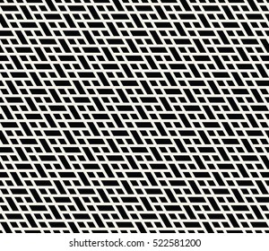 Abstract geometric black and white graphic design print tiles pattern