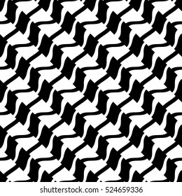 Abstract geometric black and white graphic design memphis style pattern