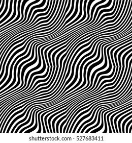 Abstract geometric black and white graphic design print weave pattern