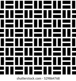 Abstract geometric black and white graphic design deco tile pattern