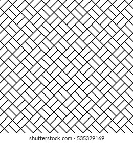 Abstract geometric black and white graphic design deco tile pattern