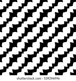Abstract geometric black and white graphic design diagonal deco pattern