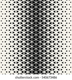 Diseño gráfico en blanco y negro abstracto triángulo de medio tono