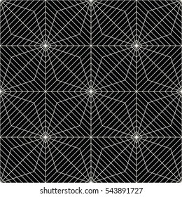 Abstract geometric black and white graphic design print grid pattern