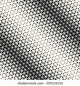 Abstract geometric black and white graphic design triangle halftone pattern
