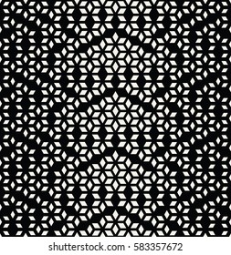 Abstract geometric black and white graphic minimal halftone pattern