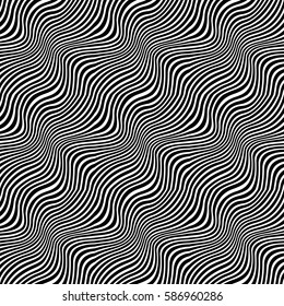 Abstract geometric black and white graphic design print weave pattern