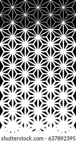 Abstract geometric black and white graphic design print halftone 6