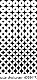 Abstract geometric black and white graphic design print halftone vector 1